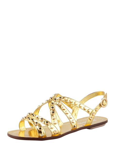 prada sandals gold|prada gold flat sandals.